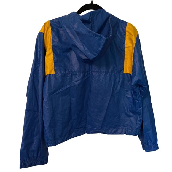 1980s Vintage Levi’s USA Olympic Windbreaker Jacket Blue/Yellow Size Large - Picture 2 of 5